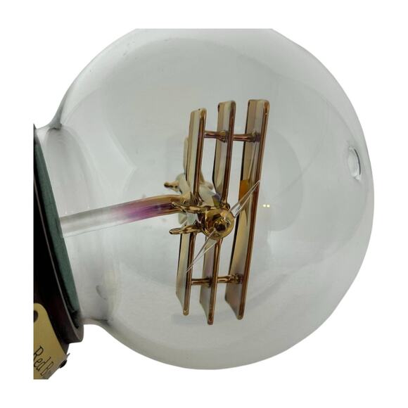 Vintage Mayflower Glass Sculpture Red Baron Airplane Globe Dome 4.5" Tall Decor - Picture 9 of 16